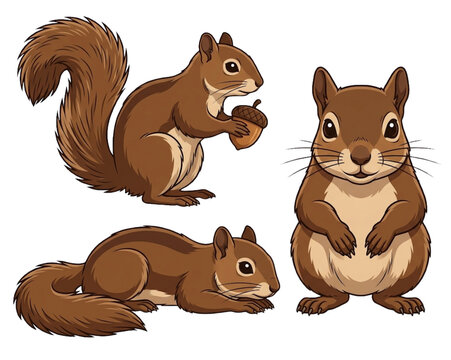 vector illustration of squirrel