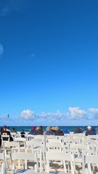 Spectators Watching Airshow Performance at Surfers Paradise Beach