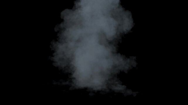 Powerful explosion captured in dynamic motion&nbsp;&mdash;&nbsp;intense flames, thick smoke, and shockwave radiating outward
