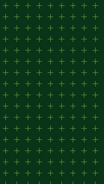 Vertical abstract grid pattern of green plus signs on a dark green background.