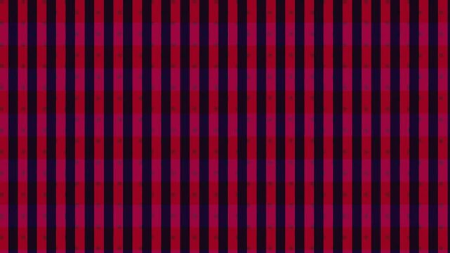 Abstract red and dark blue plaid pattern background with small dots.