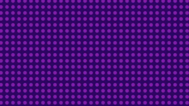 Minimalist abstract pattern of small purple dots on a deep violet background.