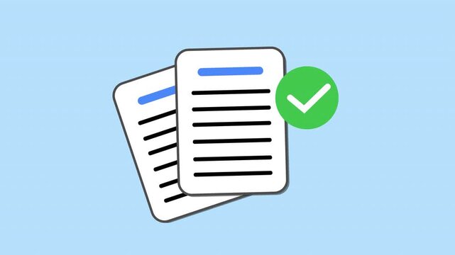 Document Verification and Approval Concept with Checklist, Business Records, Paperwork and Compliance Confirmation