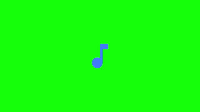 Music Note Icon Shaking in Place