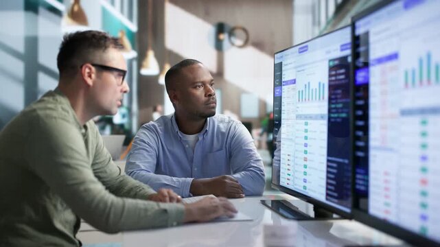 Software Developers Analyzing API Gateway Traffic And Monitoring Logs
