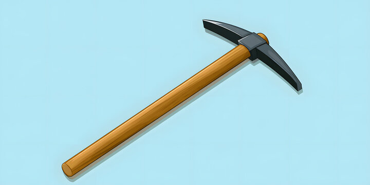 Industrial construction equipment, please refer to the mining pickaxe hand tool icon.