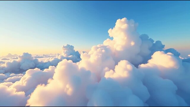 A view of clouds from a plane in the sky