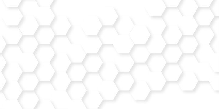 White cube gird strucutre paper texture abstract tile seamless hexagon wall creative metal web business polygon triangle background.