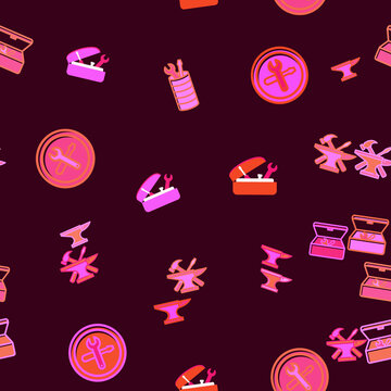 Tools Pattern with Wrenches and Anvils