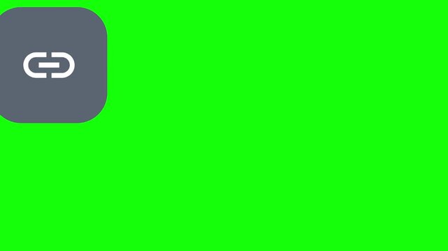 Link Chain Hopping across the Screen on a Square Chip