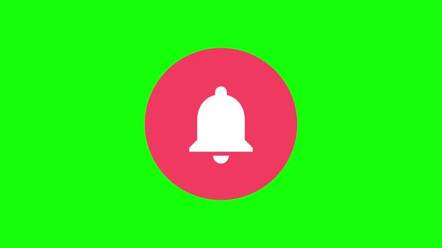 Notification Bell Beating As Hearts Fly Off on a Round Chip