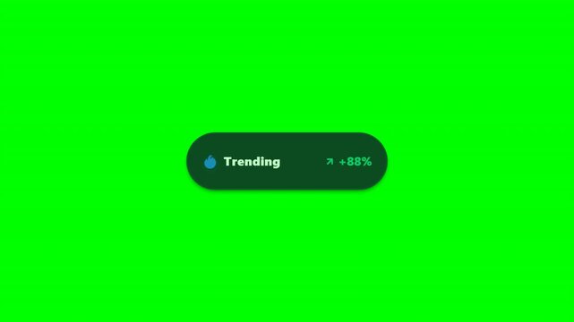 trending badge bottom right Green Screen Lower Third