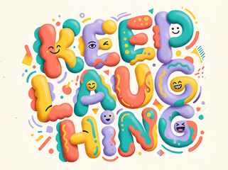 Fototapeta premium Colorful Alphabet Letters and Cartoon Typography Vector Illustration for Children Education, School, Learning, Fun, Creative Patterns, Cards, and Playful Designs