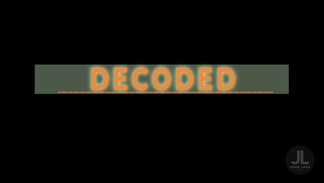 Decode Title Set Three Chapter Screen