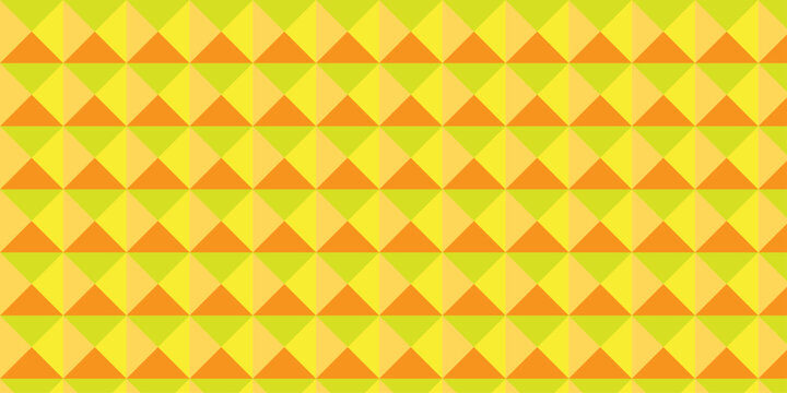 abstract yellow cube wall mosaic triangle geometric wallpaper background.