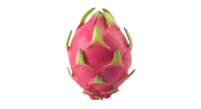 dragon fruit on white background