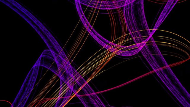 A digital visualization of Thomas's cyclically symmetric attractor, shown with intertwined luminous trajectories and spiral structures on a dark background.