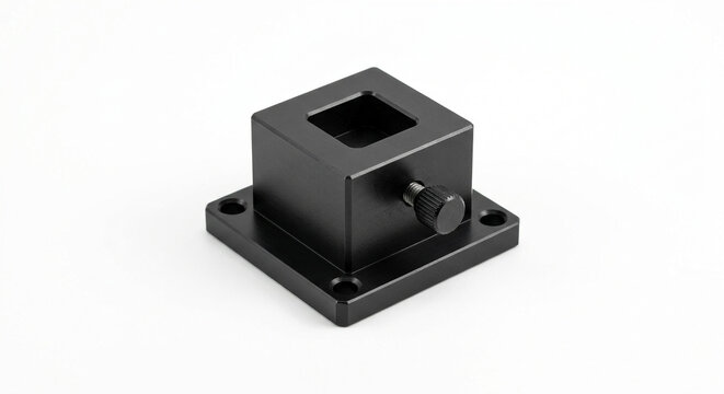 Black anodized precision laboratory spectrometer sample holder for optical systems