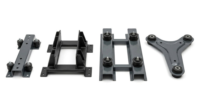 Heavy Duty Metal Mounting Brackets For Industrial HVAC Compressor Units