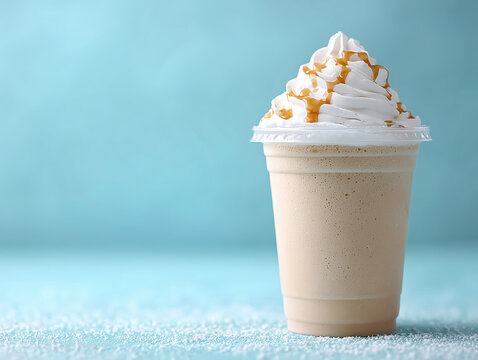 creamy coffee beverage with whipped cream
