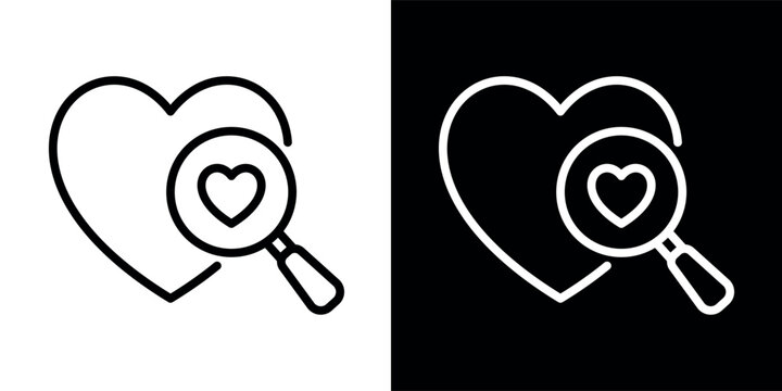 Transparency Icon outline white and black Style Of