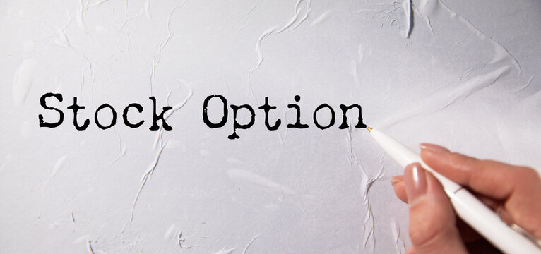 Stock Option text on paper