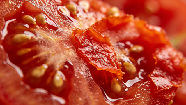 Tomato slices showcasing agricultural waste and by-products in a circular economy
