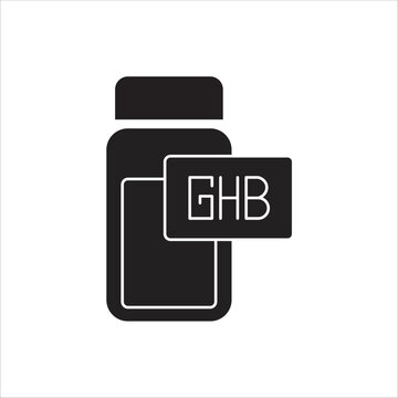 crystal meth icon. simple flat solid vector
