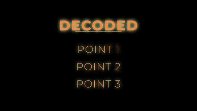 Decode Title Set Three Info List