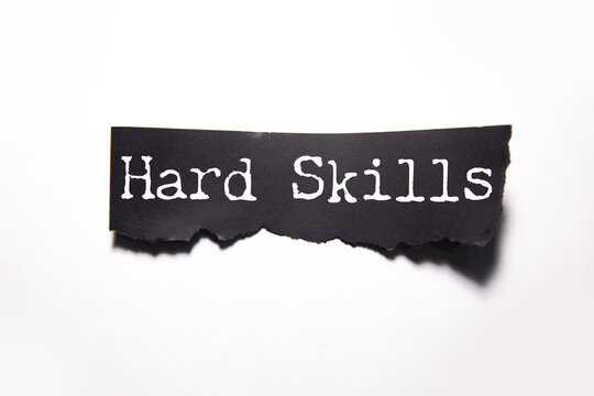 Hard Skills text on paper