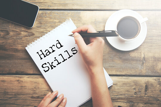 Hard Skills text on paper