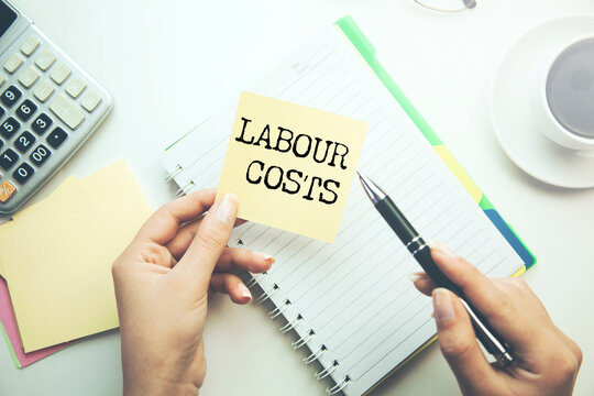 LABOUR COSTS text on paper