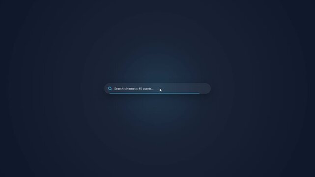 Typing Microsoft Store in minimalist search bar animation.