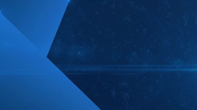 Abstract Blue Geometric Chevron Transition on Dotted Background animation 4k.