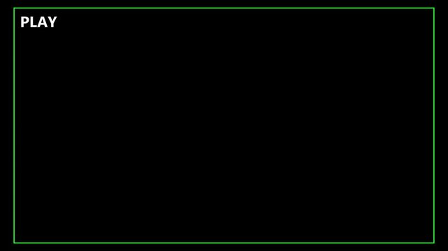 Play text button animation for video camera and camcorder recordings ,Vertical VHS Replay Overlay with Alpha channel for video editing, cinematic overlays. replay icon motion graphic animation.