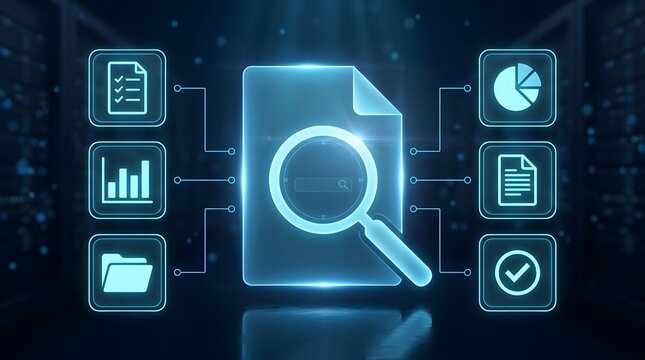Digital data search and analysis concept