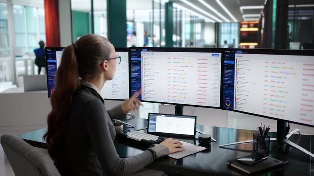 IT Support Specialist Calmly Managing Customer Service Tickets