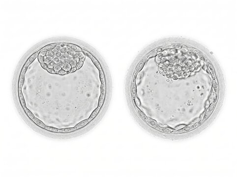 Two Blastocysts at Different Development Stages