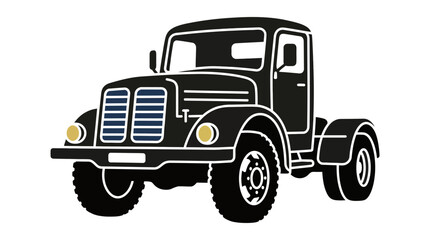 Fototapeta premium Minimalist Classic Car Icon Design