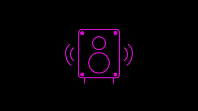 Speaker icon ,sound icon vector design template Classic style speakers icon. Editable stroke.
