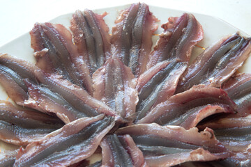 Anchovy fish, black sea anchovy, clearing the bones of anchovy fish © ibrahimtaylan