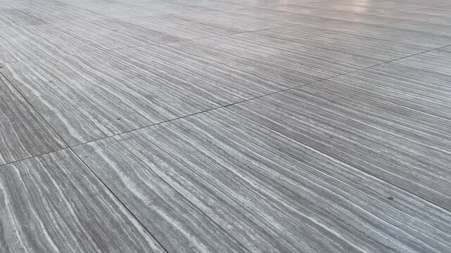 High Angle View of Elegant Grey Travertine Floor Texture