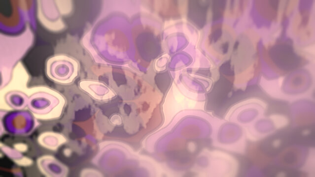 Abstract organic shapes with soft edges in purple and pink