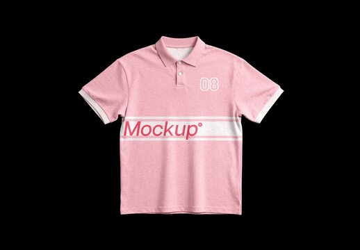 Flat Lay Polo Mockup For Branding And Apparel Design