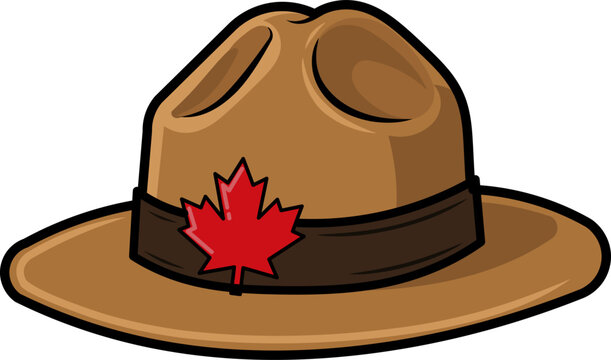 Canadian RCMP Mountie campaign hat vector