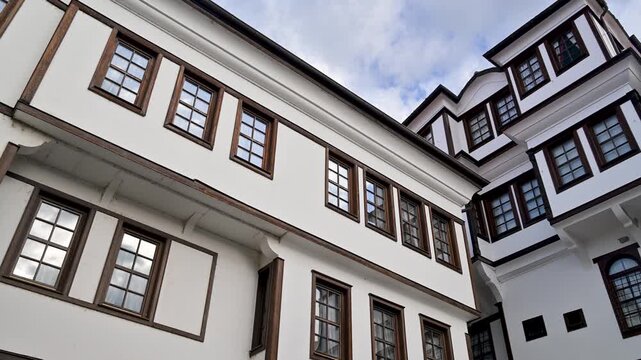 Traditional historic Ottoman architecture in Ohrid, Macedonia