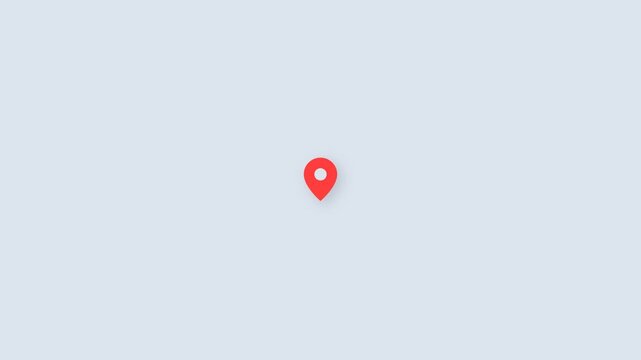 Drop Point Neumorphism Map Pin Marker
