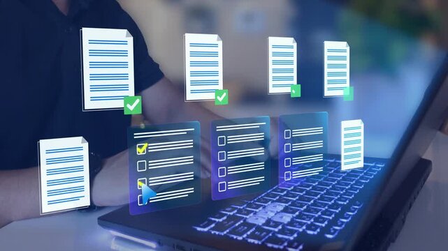 Online inspection, review and compliance monitoring solution.  Digital questionnaire with checklist items, completed answers and evaluation results. 