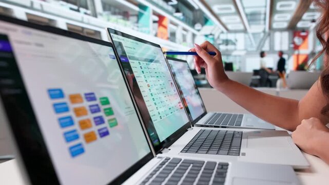Data Manager Reviews Metadata Quality On Laptop