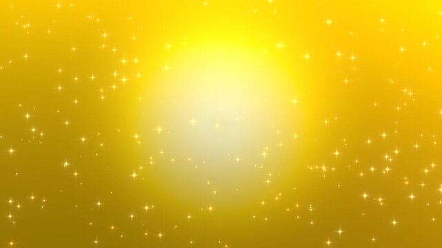 黄金に輝くキラキラの光と粒子が舞う豪華な背景動画素材 ループ仕様